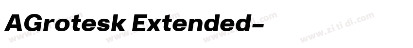 AGrotesk Extended字体转换